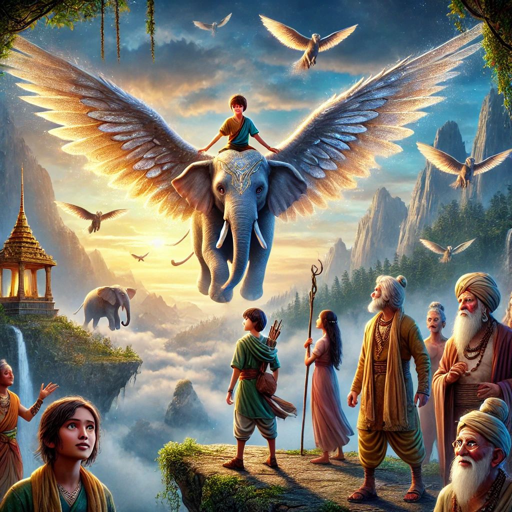 Adventures of Raju and the Flying Elephant: A Journey of Courage and Friendship