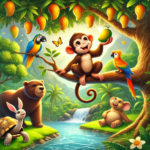 The Monkey’s Mango Feast – A Tale of Sharing and Friendship