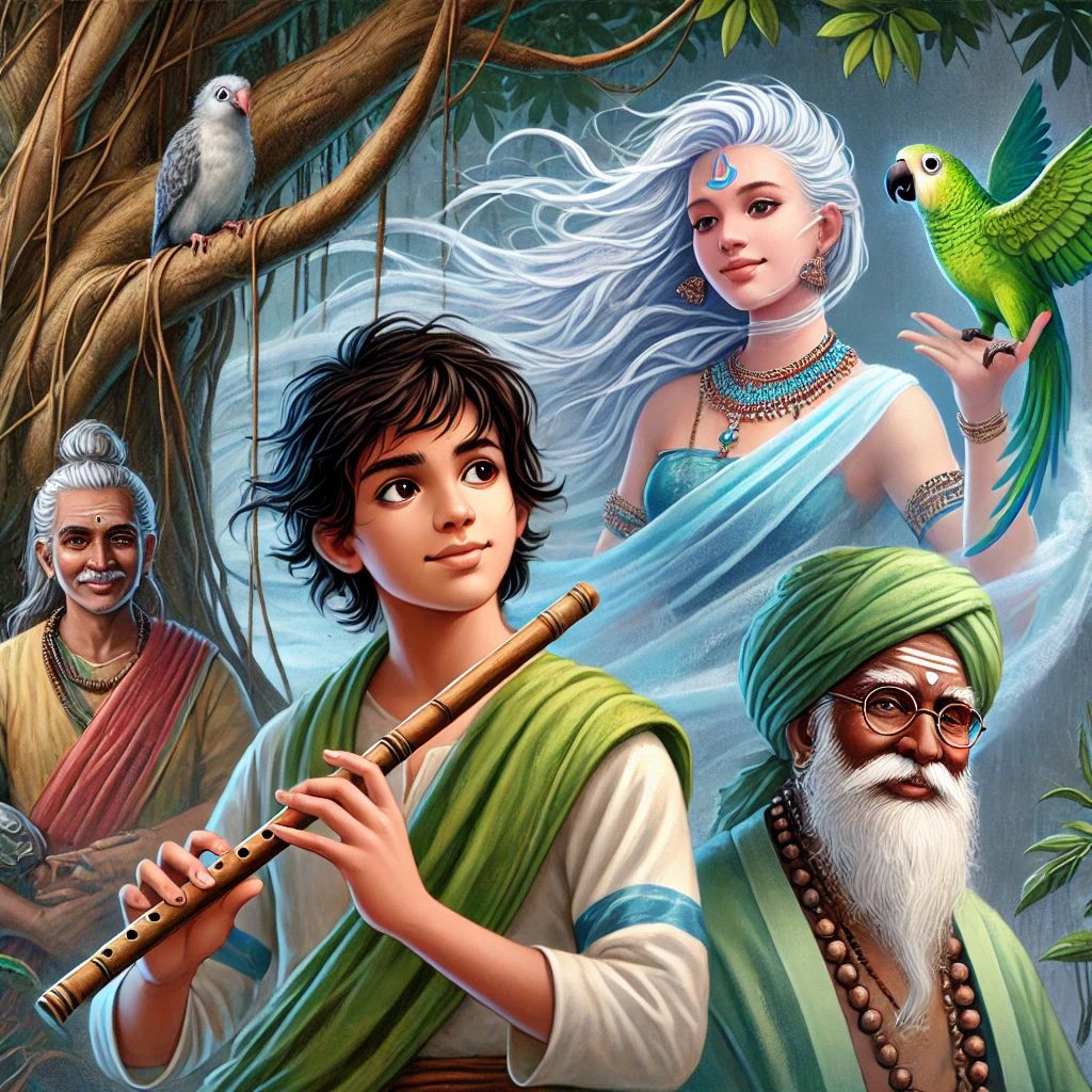 The Bamboo Flute and the Cloud Dancer: A Tale of Magic and Melody