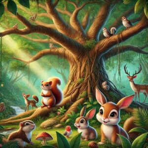 The Banyan Tree and the Little Squirrel: A tale of bravery, determination, and teamwork