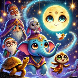 The Elephant’s Journey to the Moon: A Magical Tale of Courage and Friendship