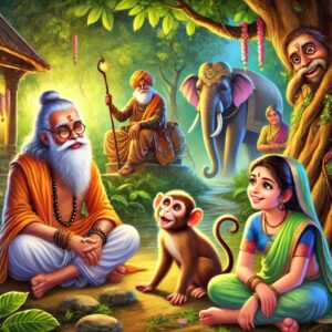 The Wise Sage and the Mischievous Monkey: A Folktale of Wisdom, Laughter, and Adventure